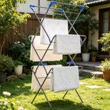 3-Tier Clothes Drying Rack Foldable Drying Rack Collapsible Use for Indoor Outdoor