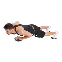 2Pcs Gym Training Fitness Exercise Glider Slide Discs Core Slider Workout Black