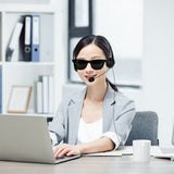 USB Wired Headset with Microphone 3.5mm Headset with Mic for Cell Phone Computer