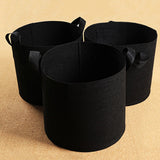 5 PCS Non-Woven Fabric Plant Grow Bags Garden Planter Black