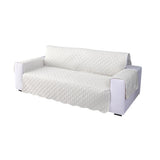 Quilted Sofa Slipcover Armrest Sofa Cover Sofa Protector Slipcover Beige