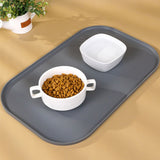 Extra Thick Silicone Mat Washable Non-Slip Placemat Food Mat Gray