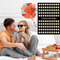100 Scratch-off Date Night Ideas Couples Position Challenge Poster