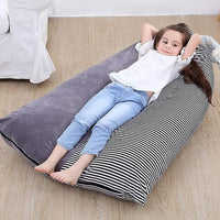 Storage Bean Bag for Stuffed Toy Large Beanbag Cover Plush Toys Organizer Black and White