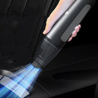 Cordless Handheld Vacuum Cleaner Car Suction-Blow Dust Collector Black