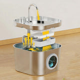 12 PCS Cat Water Fountain Filter Replacement for Stainless Steel Cat Fountain