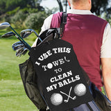 Golf Towel Cleaning Cloth with Clip for Balls Clubs & Bags
