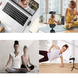 2.4G Wireless Lavalier Microphone Plug and Play Mic for Android iPhone iPad Vlog Live Stream Pink