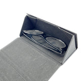 Foldable Glasses Case PU Portable Sunglasses Case Magnetized Hard Folding Case