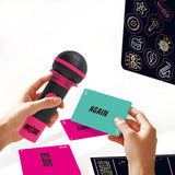 Karaoke Mic Party Game Card Set – Family Board Game for Adults