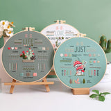 Embroidery DIY Craft Kit for Beginners with Complete Tools