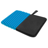 Foldable Gel Seat Cushion Honeycomb Seat Pad with Washable Cover Chair Cushion for Office Travel Camping