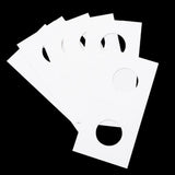 100 PCS Cardboard Coin Holders with Clear Window for Staple Display