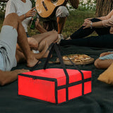 Delivery Bag Pizza Bags Insulated Thermal Hot Cold Food Storage Carrying Case Red