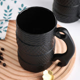Tire Shaped Ceramic Coffee and Tea Mug 500ML Creative Mug for Birthday Gift Style 2