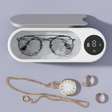 Ultrasonic Jewelry Cleaner Machine Portable for Rings Glasses Rechargeable Household Cleaning Device