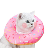 Cat Cone Soft Collar – Adjustable Kitten Recovery Donut Collar Pink