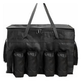 77L Insulated Food Delivery Bag with Four Hole Cup Holder Black