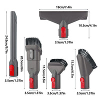 6Pcs Set Vacuum Cleaner Attachment Kit Compatible with Dyson V7 V8 V10 V11 Vacuum Cleaner Brushes