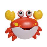 Crab Bubble Machine Bath Toy – With Music for Kids and Toddlers Bath Time Fun Red