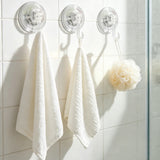 4Pcs Suction Cup Hooks Drill Free for Windows Glass Bathroom