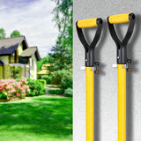 10 PCS Wall Mount Spring Grip Broom Tool Holder Storage Rack with Screws