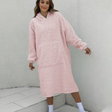 Reversible Wearable Blanket Plush Warm Cozy Blanket One Size Fits All Pink