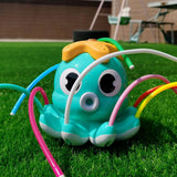 Outdoor Water Spray Sprinkler Funny Octopus Sprinkler Toys Green