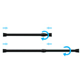 2Pcs Expandable Curtain Rod No Drilling Tension Rod for Shower Door Wardrobe Curtains