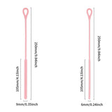 2Pcs Silicone Straw Cleaner Brushes Reusable Straw Cleaner with Bendable Steel Core