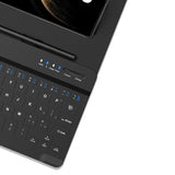 Bluetooth Keyboard Leather Case with Wireless Mouse & Stylus for Samsung Galaxy Z Fold 7/6/5 Black