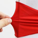30PCS Elastic Chair Sashes Bows with Buckle Spandex Chair Bands for Weddings Parties Meetings Red