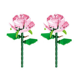 Set of 2Pcs Flower Building Blocks Kits Artificial Flowers Home Office Decoration Style 3