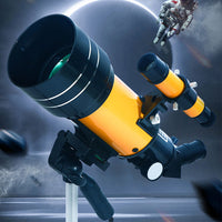 150X Magnification Astronomical Telescope Monocular Refracting Telescope with Finder Scope and Tripod