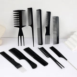 10Pcs Hair Combs Salon Hairdressing Hair Style Barber Plastic Brush Comb
