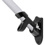 45 and 90 Degree Dual Hole Flag Pole Wall Mount Adjustable Aluminum Black