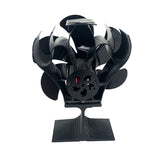 6-Blade Fireplace Warming Fan Self-Powered Stove Top Burner