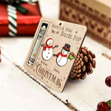 2Pcs Christmas Money Holders Funny Christmas Cash Holder Xmas Tree Hanging Ornaments Style 1