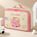 Lightweight Travel Organizer Bag with Multiple Compartments for Easy and Efficient Packing Pink