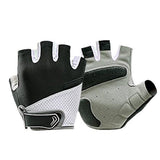 1 Pair Cycling Half Finger Bike Gloves with Anti-Slip Pad for Unisex Black