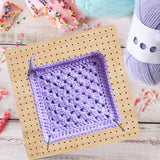 Needlework Blocking Board with 10 Rod Pins for Knitting and Hooking