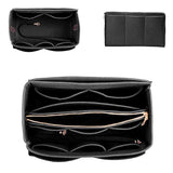 Thick Felt Tote Bag Organizer Insert with Multiple Pockets Gray