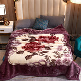 Soft Queen Size Blanket Double-Sided Winter Warm Quilt Throw Blanket Style 3