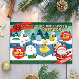24 Days Mochi Animals Christmas Advent Calendar Squishy Toys Xmas Party Favor for Kids