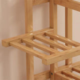 Bamboo Flower Shelf Rack Plant Stand Pots Display Corner Shelving Home Decor