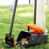 Pooper Scooper Swivel Bin Rake With Bag Attachment For Lawn Yard