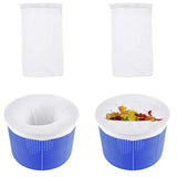 60 PCS 22cm Stretch Fine Mesh Pool Skimmer Filter Socks Reusable