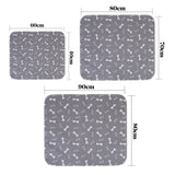 Washable Waterproof Puppy Training Pads – Quick-Absorb Reusable Dog Pee Mat Grey