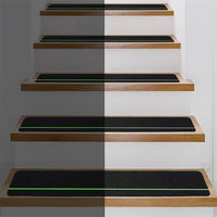 10 Pcs Peel & Stick Anti-Slip Stair Treads for Wooden Steps – Outdoor Use