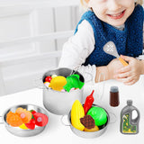 53Pcs Kids Kitchen Fake BBQ Camping Cooking Toy Accessories